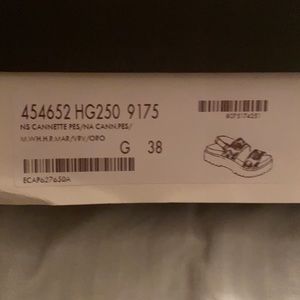 Gucci Gomma Platform 2.5" W/Gold metallic scraps